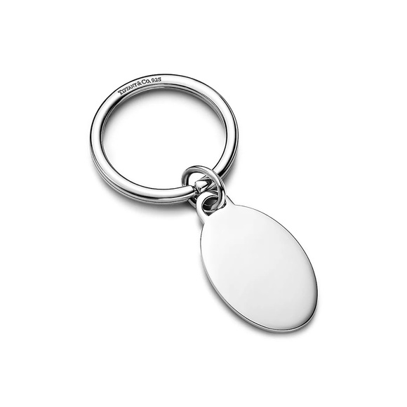 Tiffany oval keychain with engraved lobster - Picture 2 of 3